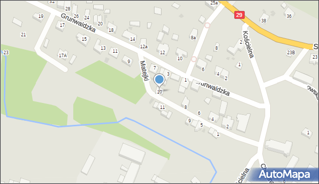 Cybinka, Matejki Jana, 10, mapa Cybinka
