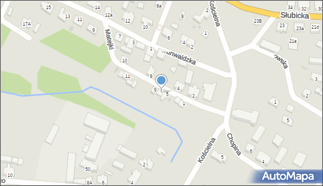 Cybinka, Matejki Jana, 7, mapa Cybinka