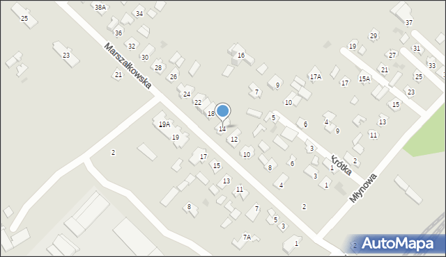 Czarna Białostocka, Marszałkowska, 14, mapa Czarna Białostocka