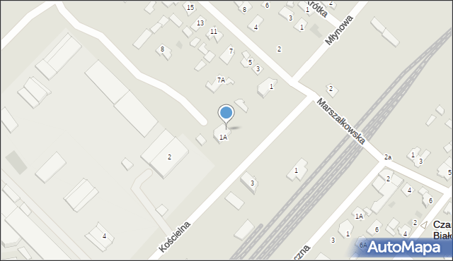 Czarna Białostocka, Marszałkowska, 1A, mapa Czarna Białostocka