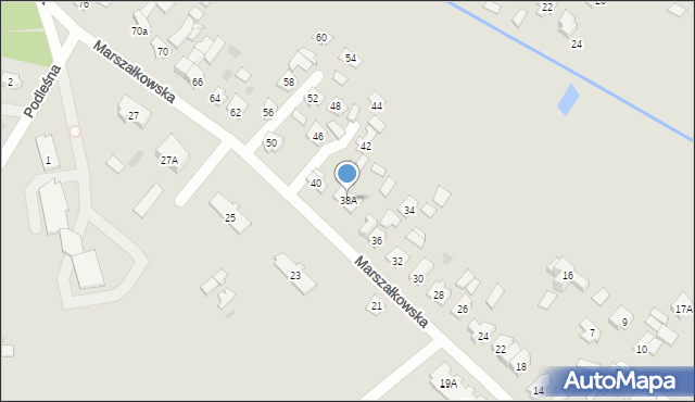 Czarna Białostocka, Marszałkowska, 38A, mapa Czarna Białostocka