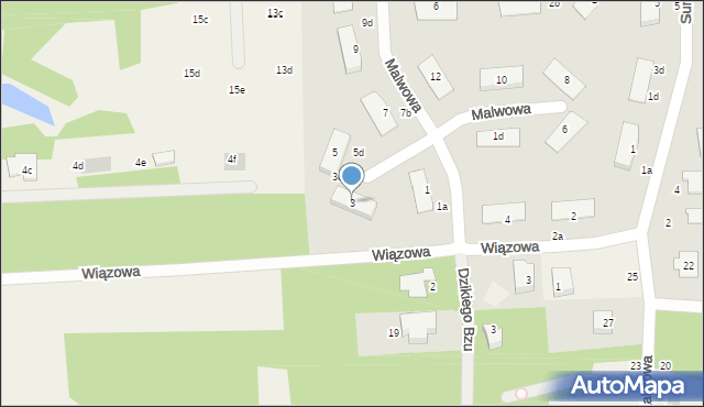 Czarny Las, Malwowa, 3, mapa Czarny Las