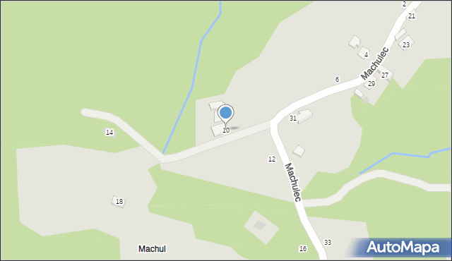 Czchów, Machulec, 10, mapa Czchów
