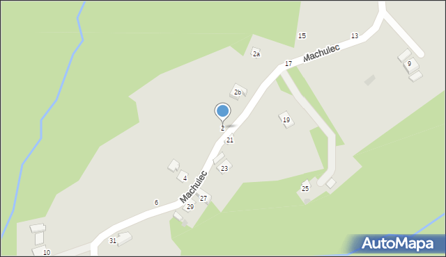 Czchów, Machulec, 2, mapa Czchów