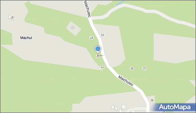 Czchów, Machulec, 20, mapa Czchów