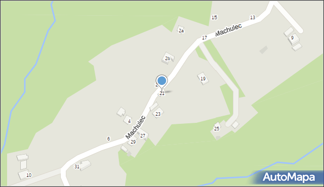 Czchów, Machulec, 21, mapa Czchów