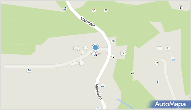 Czchów, Machulec, 24, mapa Czchów