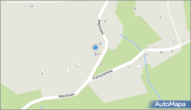 Czchów, Machulec, 30, mapa Czchów