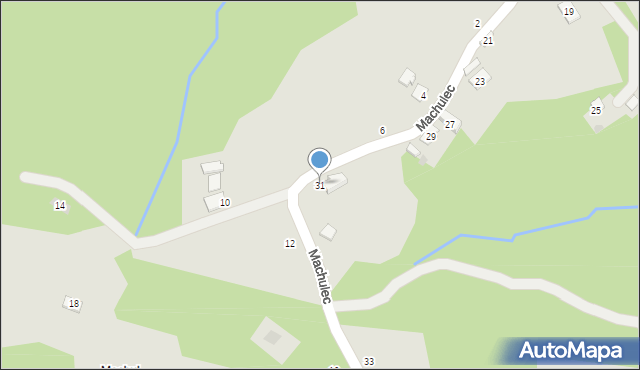 Czchów, Machulec, 31, mapa Czchów