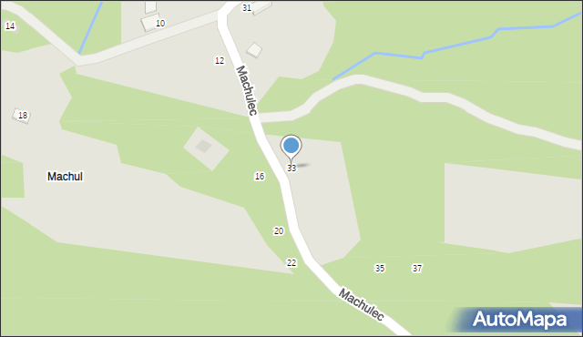 Czchów, Machulec, 33, mapa Czchów