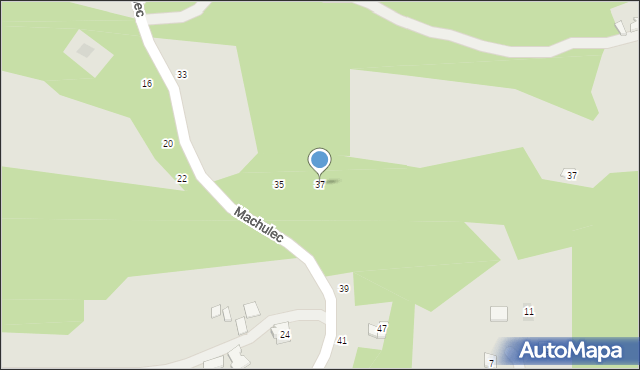 Czchów, Machulec, 37, mapa Czchów