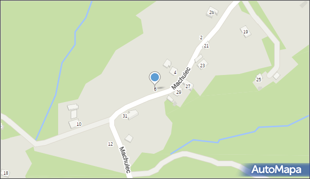 Czchów, Machulec, 6, mapa Czchów