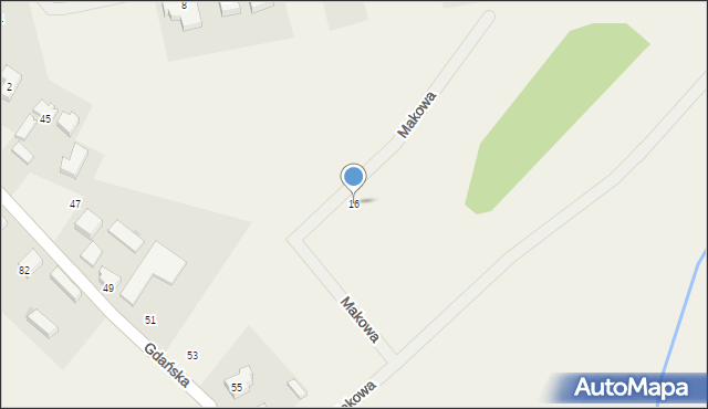 Czeczewo, Makowa, 16, mapa Czeczewo