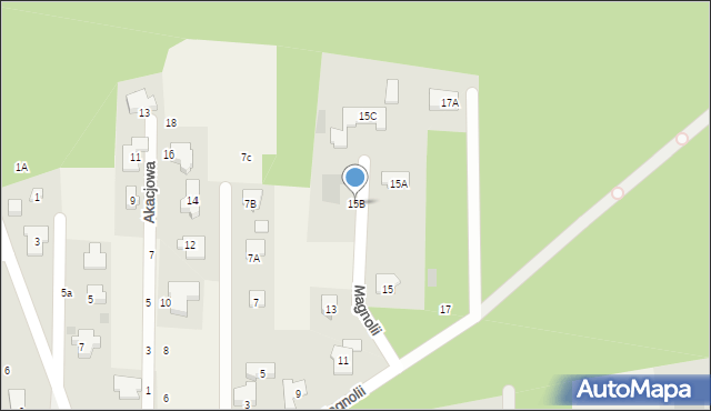Czeczotki, Magnolii, 15B, mapa Czeczotki