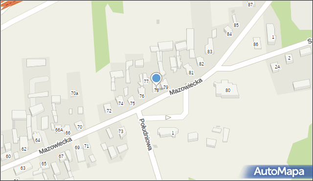 Czerniewice, Mazowiecka, 78, mapa Czerniewice