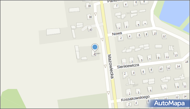 Czerwin, Mazowiecka, 42, mapa Czerwin