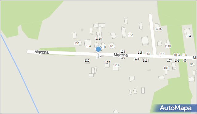 Częstochowa, Mączna, 127, mapa Częstochowy