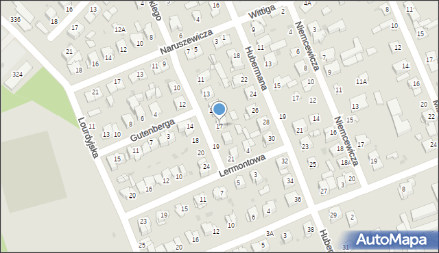 Częstochowa, Madalińskiego Antoniego Józefa, gen., 17, mapa Częstochowy