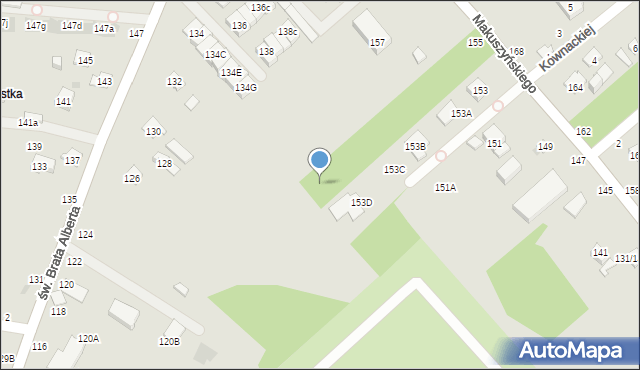 Częstochowa, Makuszyńskiego Kornela, 155t, mapa Częstochowy