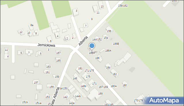 Częstochowa, Makuszyńskiego Kornela, 188A, mapa Częstochowy