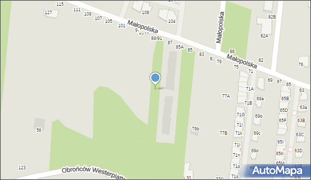 Częstochowa, Małopolska, 87d, mapa Częstochowy