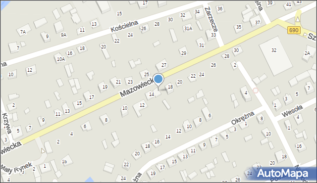 Czyżew, Mazowiecka, 16, mapa Czyżew