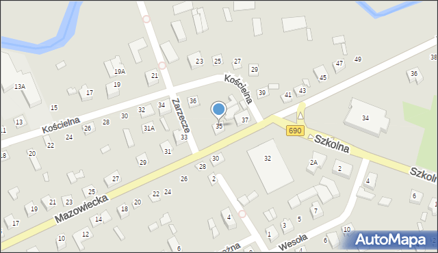 Czyżew, Mazowiecka, 35, mapa Czyżew