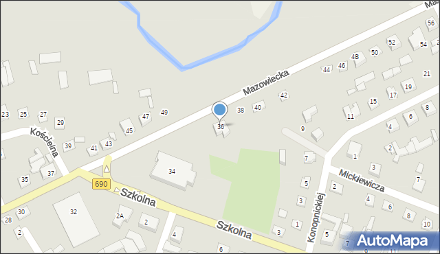 Czyżew, Mazowiecka, 36, mapa Czyżew