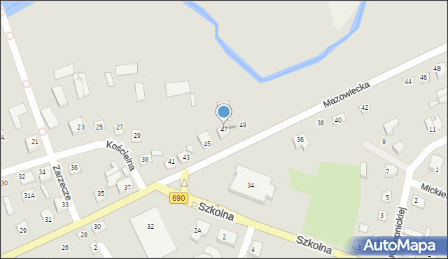 Czyżew, Mazowiecka, 47, mapa Czyżew