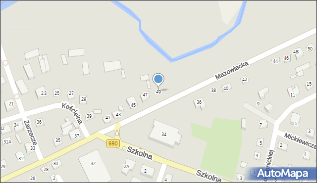 Czyżew, Mazowiecka, 49, mapa Czyżew