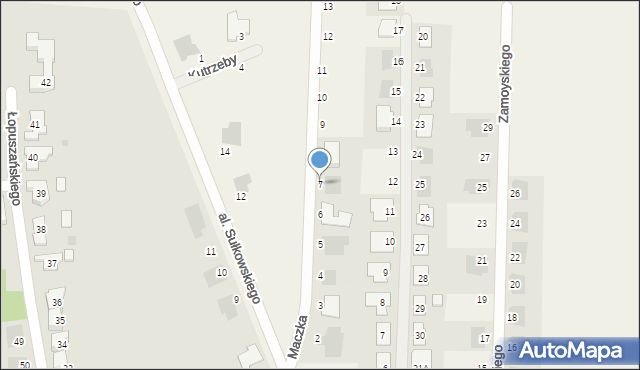 Dąbcze, Maczka Stanisława, gen., 7, mapa Dąbcze