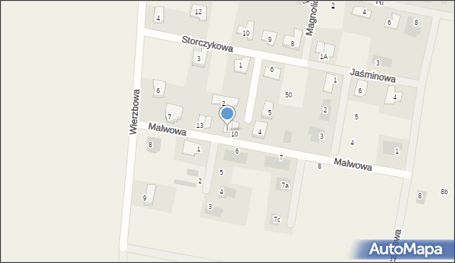 Dąbcze, Malwowa, 11, mapa Dąbcze