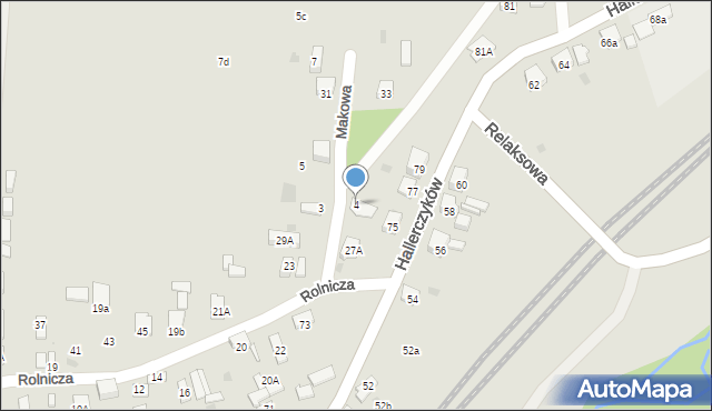 Dąbrowa Górnicza, Makowa, 4, mapa Dąbrowa Górnicza