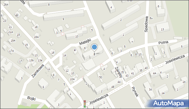 Dąbrowa Tarnowska, Matejki Jana, 8, mapa Dąbrowa Tarnowska