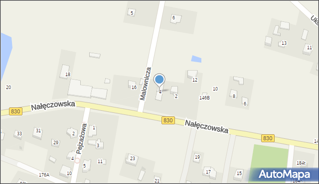 Dąbrowica, Malownicza, 4, mapa Dąbrowica