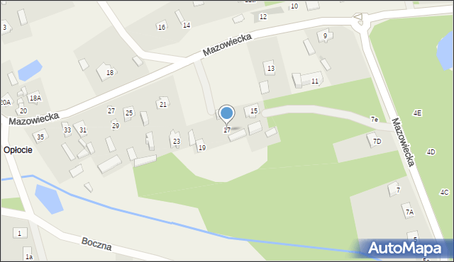 Dąbrówka, Mazowiecka, 17, mapa Dąbrówka