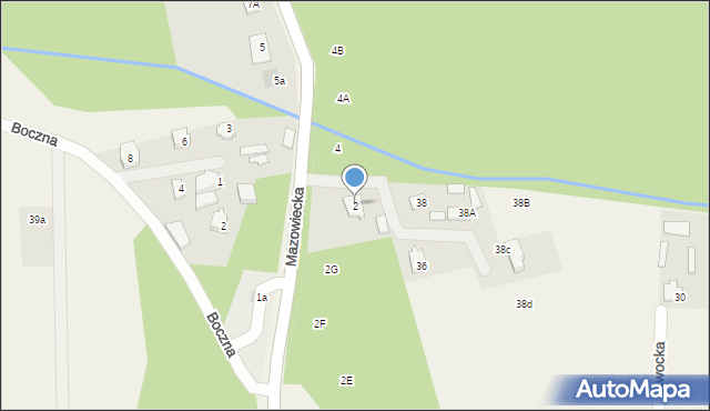 Dąbrówka, Mazowiecka, 2, mapa Dąbrówka