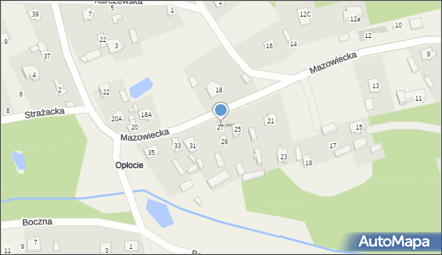 Dąbrówka, Mazowiecka, 27, mapa Dąbrówka