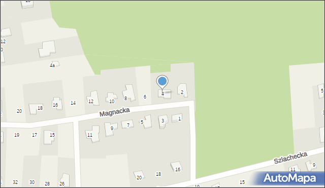Dąbrówka Nowa, Magnacka, 4, mapa Dąbrówka Nowa
