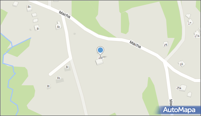 Dębica, Macha Wilhelma, 10c, mapa Dębicy