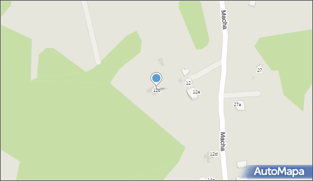 Dębica, Macha Wilhelma, 12b, mapa Dębicy