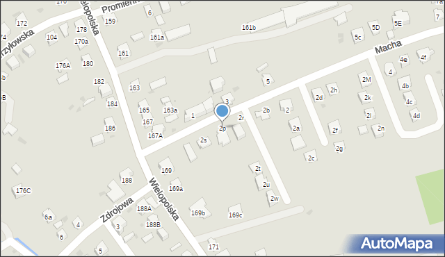 Dębica, Macha Wilhelma, 2p, mapa Dębicy