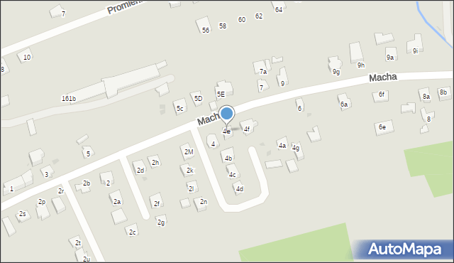 Dębica, Macha Wilhelma, 4e, mapa Dębicy