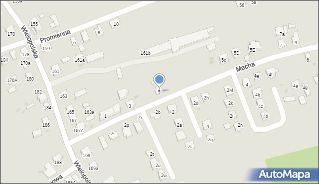 Dębica, Macha Wilhelma, 5, mapa Dębicy