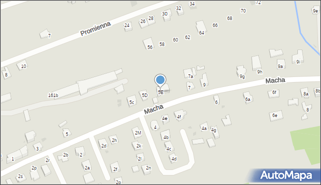 Dębica, Macha Wilhelma, 5E, mapa Dębicy