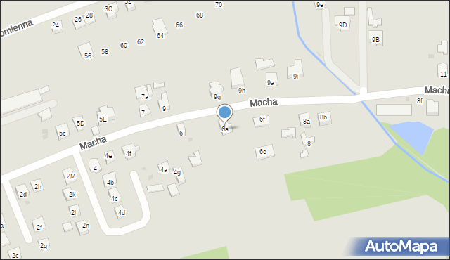 Dębica, Macha Wilhelma, 6a, mapa Dębicy