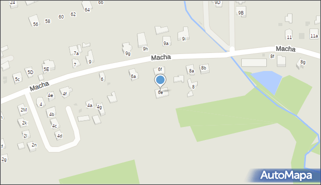 Dębica, Macha Wilhelma, 6e, mapa Dębicy