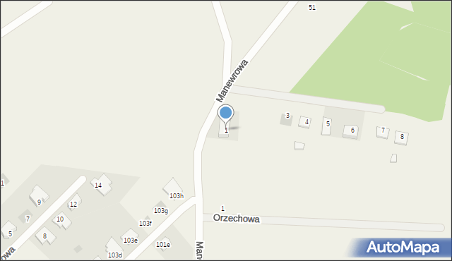 Dębno Polskie, Manewrowa, 1, mapa Dębno Polskie