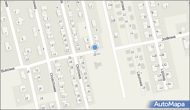 Długołęka, Magnoliowa, 10, mapa Długołęka