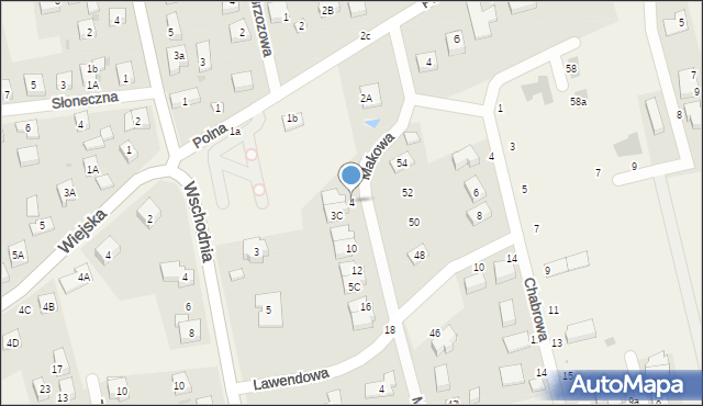 Długołęka, Makowa, 4, mapa Długołęka